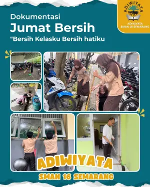 Wujudkan Sekolah Asri, SMAN 16 Semarang Gelar Aksi "Jumat Bersih" Berkelanjutan