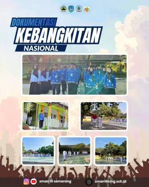 Khidmat dan Haru, SMAN 16 Semarang Gelar Upacara Hari Kebangkitan Nasional Sekaligus Pelepasan Purna Tugas Pak Sugiarto